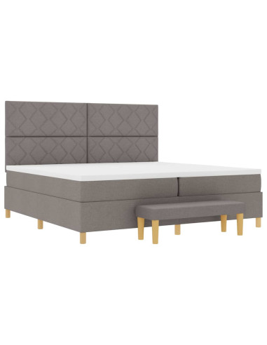 Letto a molle con cuscino Talpa 200 x 200 cm Tessuto