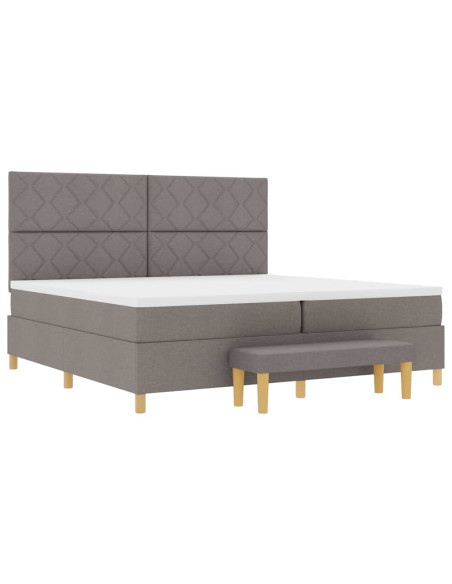 Letto a molle con cuscino Talpa 200 x 200 cm Tessuto