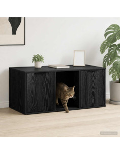 Mobile per gatti Rovere Nero 100 x 49 x 45 cm