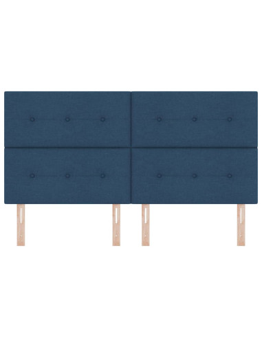 Testiera regolabile in altezza con testiera Blu 180 cm Tessuto