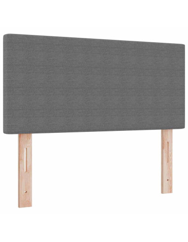 Testiera Grigio chiaro 100 cm Tessuto in Cords