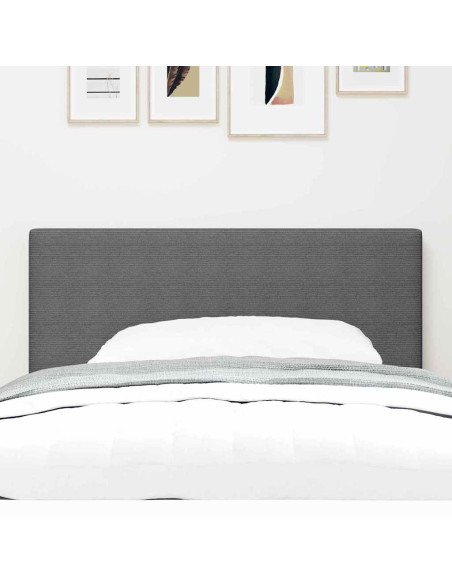 Testiera Grigio chiaro 100 cm Tessuto in Cords