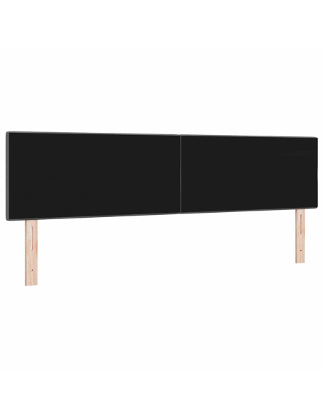 Testiera regolabile in altezza Grigio scuro 180 cm Tessuto