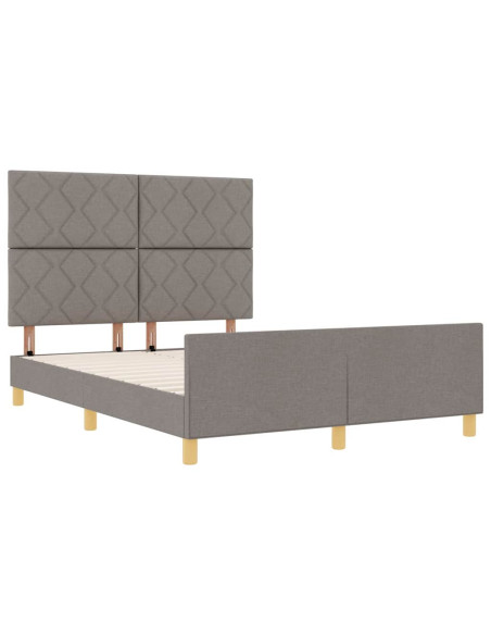 Struttura del letto con testiera Talpa 140 x 190 cm Tessuto