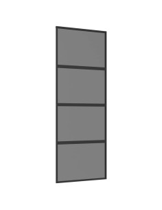 Porta scorrevole 76 x 205 cm Vetro Temperato e Alluminio 2