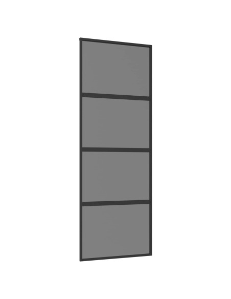 Porta scorrevole 76 x 205 cm Vetro Temperato e Alluminio