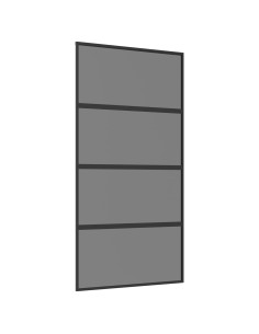 Porta scorrevole 102.5 x 205 cm Vetro Temperato e Alluminio 2