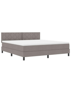 Letto a molle con strisce LED Talpa 180 x 200 cm Tessuto 2