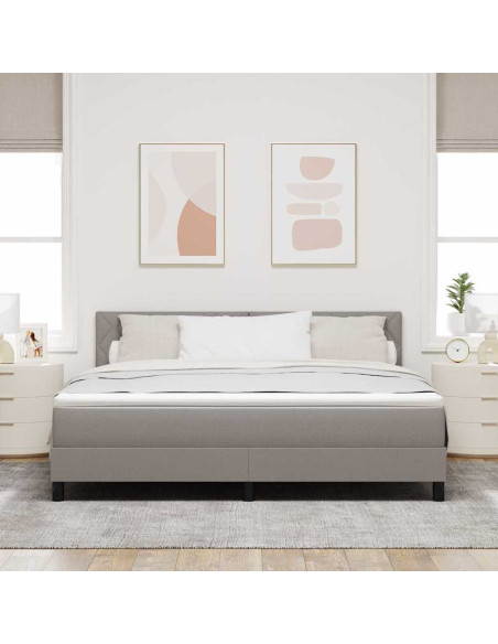 Letto a molle con strisce LED Talpa 180 x 200 cm Tessuto