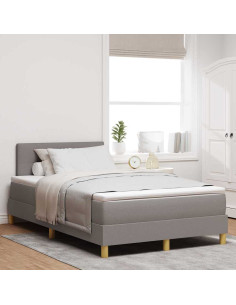 Letto a Sorgente LED con testiera Talpa 120 x 190 cm Tessuto