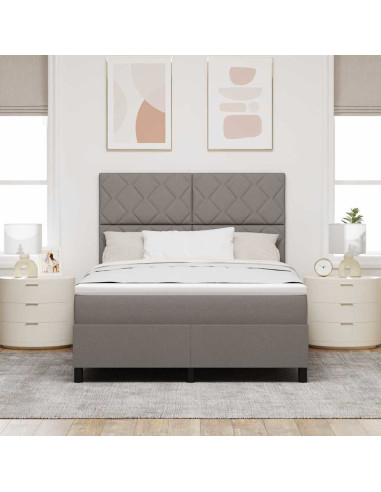 Letto a molle con strisce LED Talpa 140 x 190 cm Tessuto