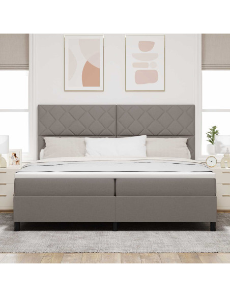 Letto a molle con strisce LED Talpa 200 x 200 cm Tessuto