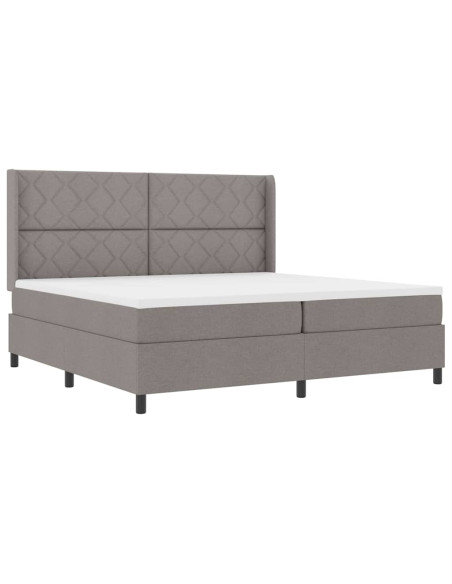 Letto a Sorgente LED con testiera Talpa 200 x 200 cm Tessuto