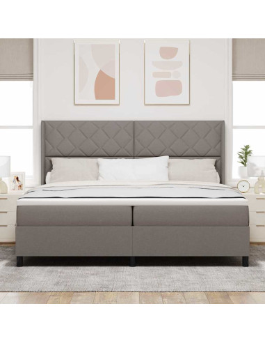 Letto a Sorgente LED con testiera Talpa 200 x 200 cm Tessuto