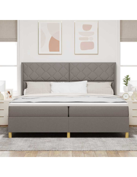 Letto a molle con strisce LED Talpa 200 x 200 cm Tessuto