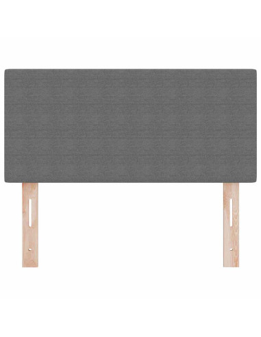 Testiera LED con testiera Grigio chiaro 100 cm Tessuto in Cords