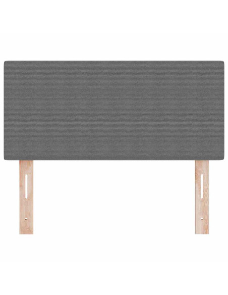 Testiera LED con testiera Grigio chiaro 100 cm Tessuto in Cords