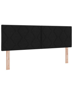Testiera LED Nero 144 cm Tessuto 2