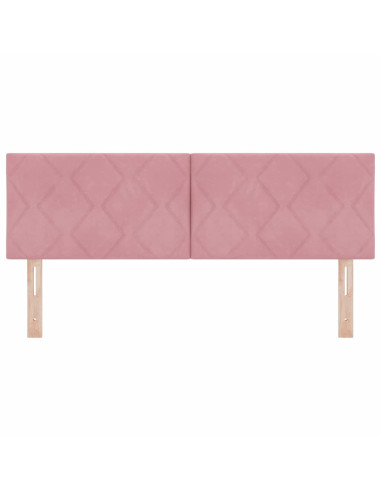 Testiera LED Rosa 144 cm Velluto