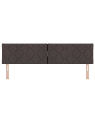 Testiera LED Marrone 180 cm Tessuto