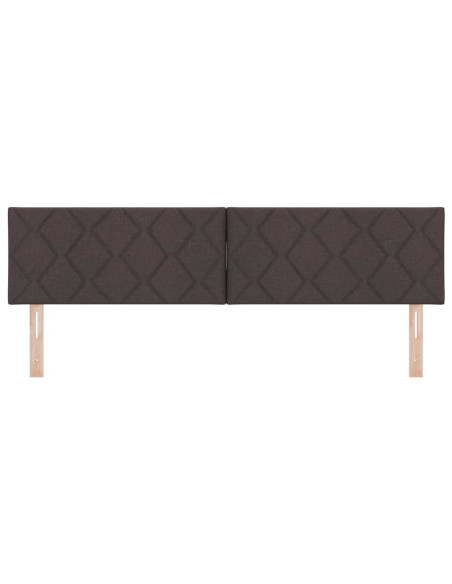 Testiera LED Marrone 180 cm Tessuto