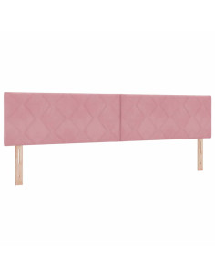 Testiera LED Rosa 200 cm Velluto 2