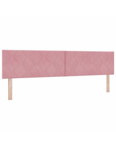 Testiera LED Rosa 200 cm Velluto