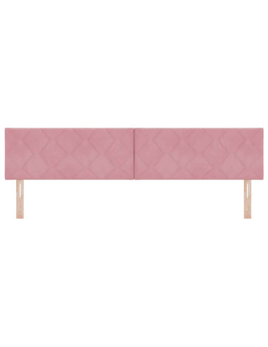 Testiera LED Rosa 200 cm Velluto