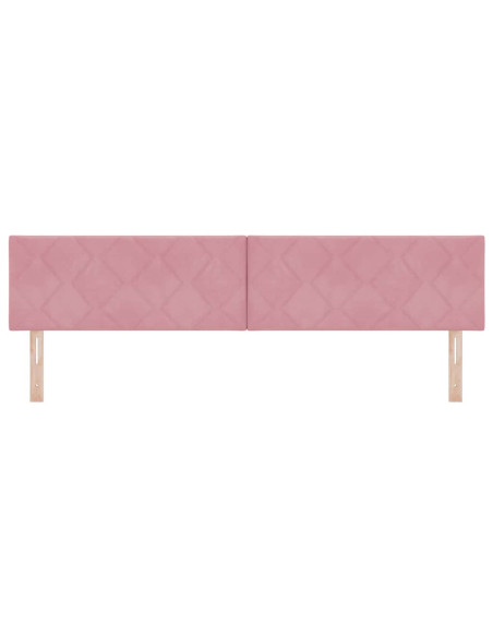 Testiera LED Rosa 200 cm Velluto