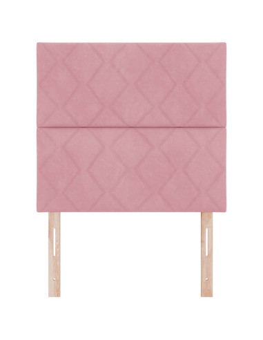Testiera LED Rosa 100 cm Velluto