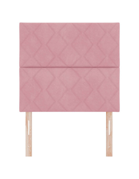 Testiera LED Rosa 100 cm Velluto