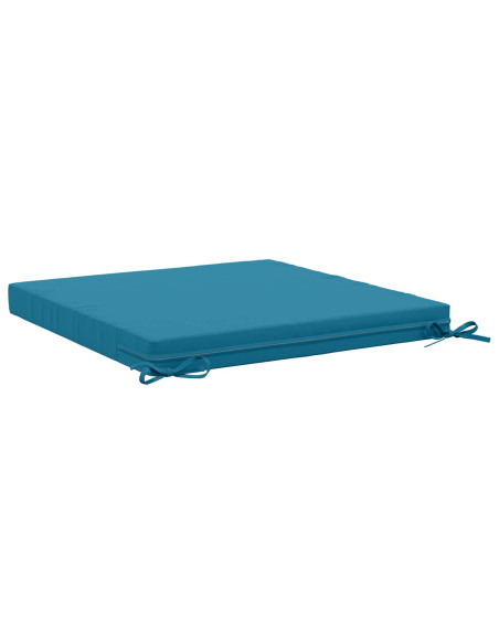Cuscini per Sedia in 4 Pezzi SOEST 4 pz 100% Poliestere Azzurro
