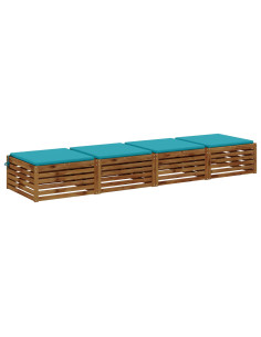 Cuscini per Sedia in 4 Pezzi SOEST 4 pz 100% Poliestere 2