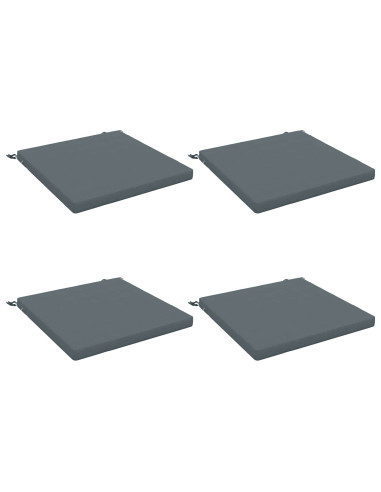 Cuscini per Sedia in 4 Pezzi SOEST 4 pz 100% Poliestere Blu