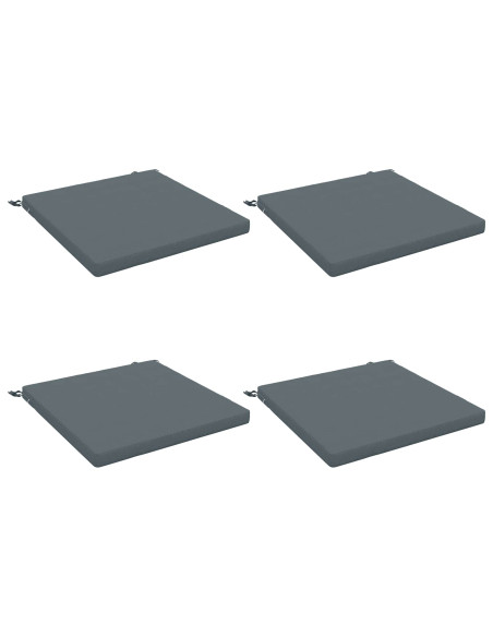 Cuscini per Sedia in 4 Pezzi SOEST 4 pz 100% Poliestere Blu