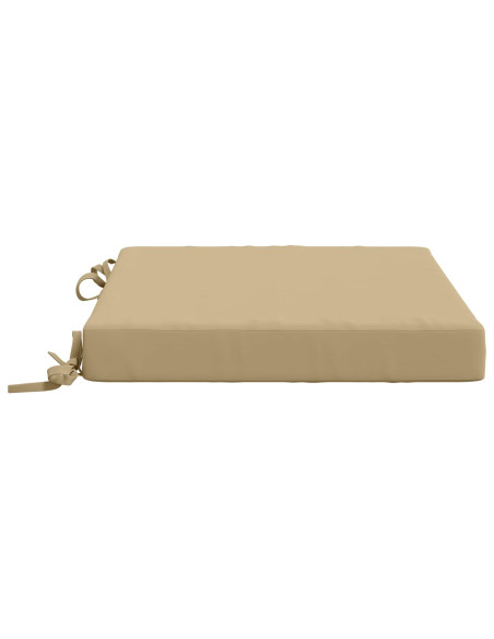 Cuscini per Sedia in 4 Pezzi SOEST 4 pz 100% Poliestere Beige