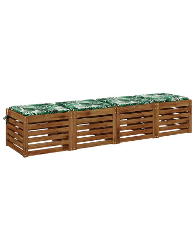 Cuscini per Sedia in 4 Pezzi SOEST 4 pz 100% Poliestere