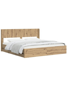 Struttura del letto con stoccaggio e testata Artisan Oak