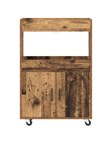 Carrello da Bar Legno di quercia 60 x 39.5 x 89 cm