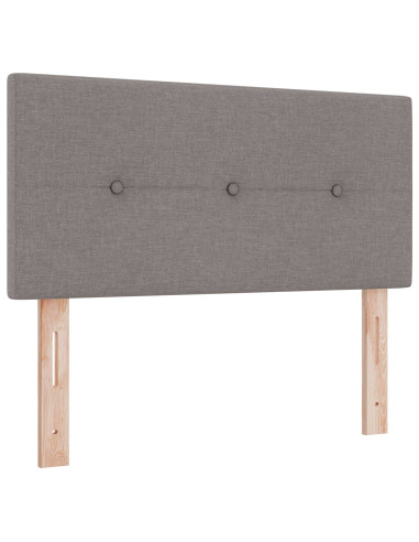 Letto box spring con materasso Tortora 100 x 200 cm Tessuto