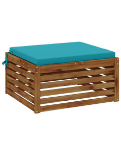Cuscino per Sedia in Unico Pezzo SOEST 100% Poliestere Turchese 2