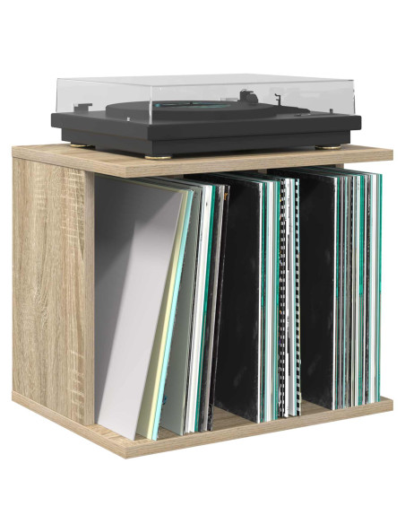 Storage per dischi in vinile Rovere Sonoma 42 x 33 x 36 cm