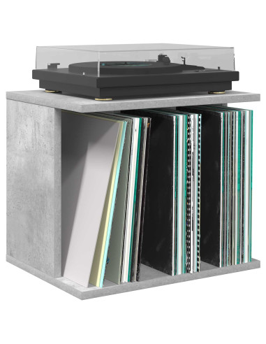 Storage per dischi in vinile Grigio Cemento 42 x 33 x 36 cm