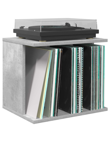 Storage per dischi in vinile Grigio Cemento 42 x 33 x 36 cm
