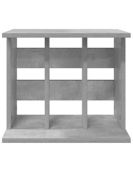 Storage per dischi in vinile Grigio Cemento 42 x 33 x 36 cm