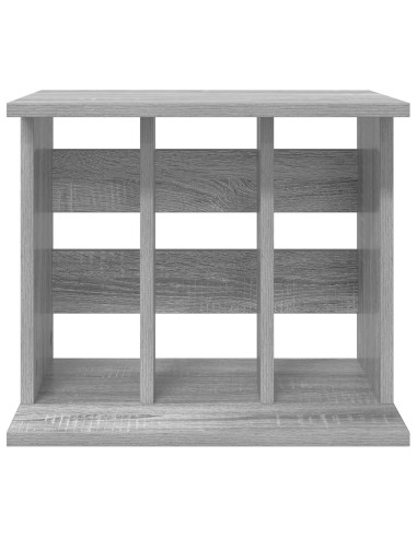 Storage per dischi in vinile Sonoma grigio 42 x 33 x 36 cm