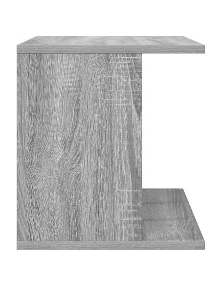 Storage per dischi in vinile Sonoma grigio 42 x 33 x 36 cm