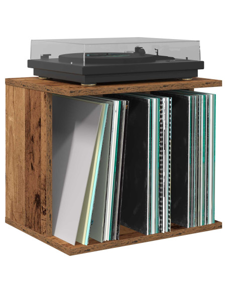 Storage per dischi in vinile Legno antico 42 x 33 x 36 cm