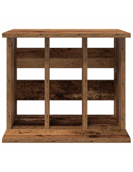 Storage per dischi in vinile Legno antico 42 x 33 x 36 cm