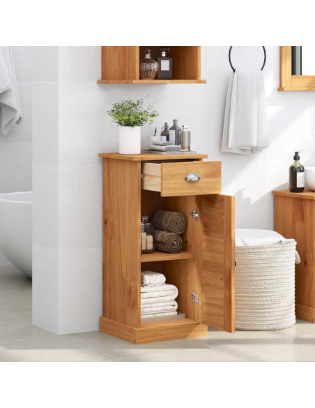 Mobile da Bagno VIGO Marrone e Marrone Miele 37,5 x 34 x 80 cm